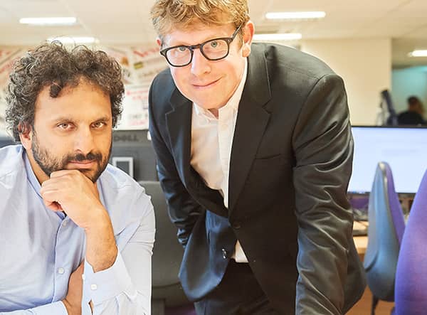 Nish Kumar  and Josh Widdicombe on Hold The Front Page