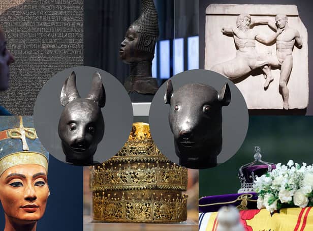 <p>Disputed artefacts including Elgin Marbles, Chinese and Benin Bronzes, Nefertiti’s bust and Koh-i-Noor diamond </p>