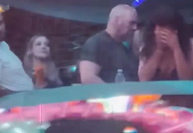 The couple have both apologised after footage of the altercation emerged (Photo: TMZ)