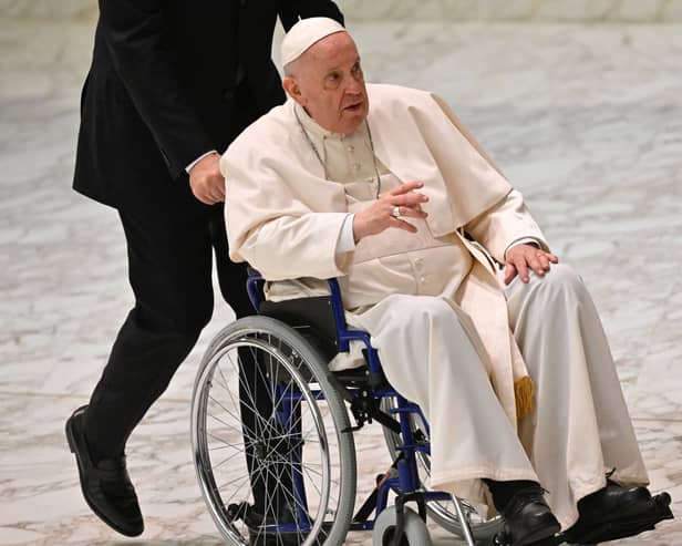 Pope Francis at the Vatican in May 2022 (Photo: ALBERTO PIZZOLI/AFP via Getty Images)