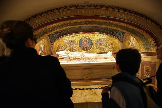 The Vatican Grottoes are under St Peter’s Basilica (image: Getty Images)