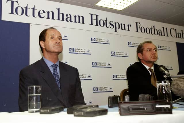 George Graham was appointed manager of Tottenham Hotspur by chairman Alan Sugar in 1998. (Getty Images)