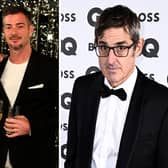 Katherine Ryan with husband Bobby Koostra, and Louis Theroux at GQ show (Getty Images)
