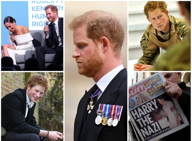 Prince Harry, Duke of Sussex, has made a series of revelations in his new book Spare (Images: Getty)