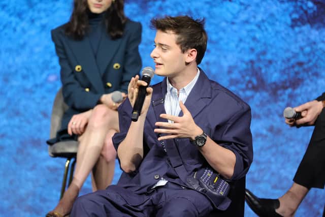 Noah Schnapp speaks onstage during Netflix’s Stranger Things ATAS Official Screening at Raleigh Studios Hollywood on May 27, 2022 in Los Angeles, California. (Photo by Emma McIntyre/Getty Images for Netflix)