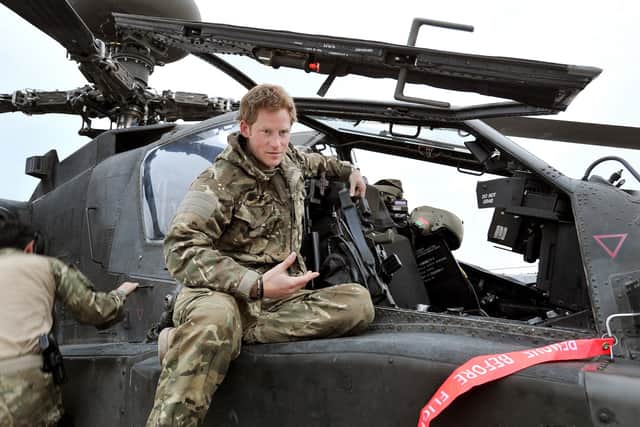 Prince Harry at Camp Bastion, Afghanistan in January 2013 (Photo: Getty Images)