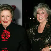 Actresses Joan Sydney (L) and Lorrae Desmond attend Channel Seven’s TV Turns 50, The Event That Stopped a Nation, at Star City on September 17, 2006 in Sydney, Australia.  (Photo by Patrick Riviere/Getty Images)