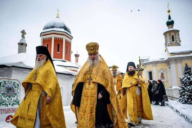 The Russian Orthodox church celebrates Christmas according to the Julian calendar on 7 January (Photo: MLADEN ANTONOV/AFP via Getty Images)