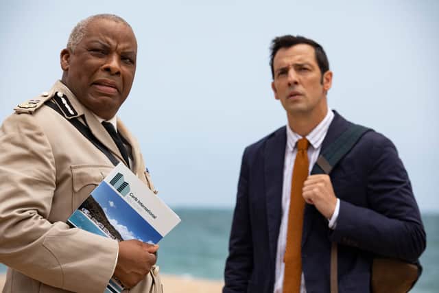 Don Warrington and Ralph Little in Death in Paradise