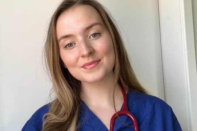 Anna Sigston, a final year medical student, has said she is “heartbroken” by what she has seen in hospitals. Credit: Anna Sigston
