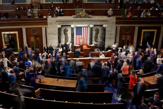 The House has been in disarray as voting for the Speaker continues into the thirteenth round. (Credit: Getty images)