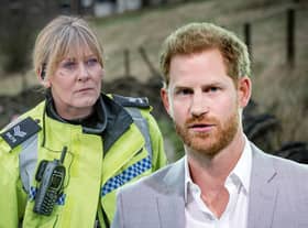BBC’s Happy Valley beat the highly-anticipated Prince Harry interview on ITV in the ratings. (Credit: Getty Images/BBC)