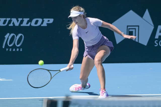 Katie Boulter won her first qualifying round at Australian Open