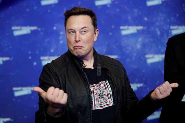 Elon Musk is set to go on trial, with shareholders seeking damages for tweets he made in 2018 (image: AFP/Getty Images)