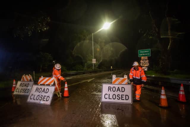 Roads have been closed and residents have been told to evacuate their homes in California. (Credit: Getty Images)