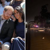 Residents of Montecito, including Prince Harry and Meghan, have been ordered to evacuate amid dangerous flooding in California. (Credit: Getty Images)