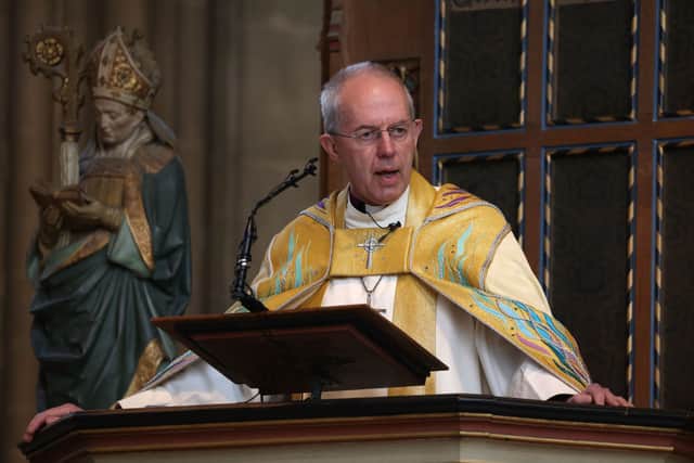 Justin Welby, the Archbishop of Canterbury, said he was “deeply sorry” for the links. Credit: Getty Images