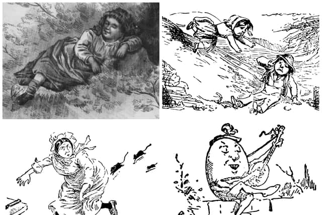 The real meaning behind children’s nursery rhymes, including Humpty Dumpty and Jack and Jill.
