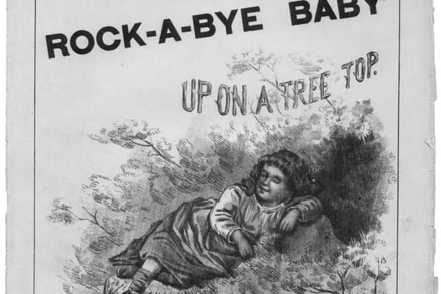 An 1887 booklet of musical performance of Rock-A-Bye Baby