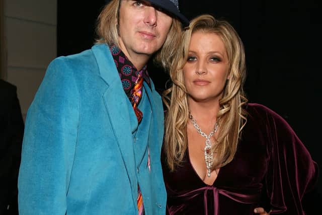 Lisa Marie Presley and her former husband Michael Lockwood in 2008 (Photo: Getty Images for IMG)