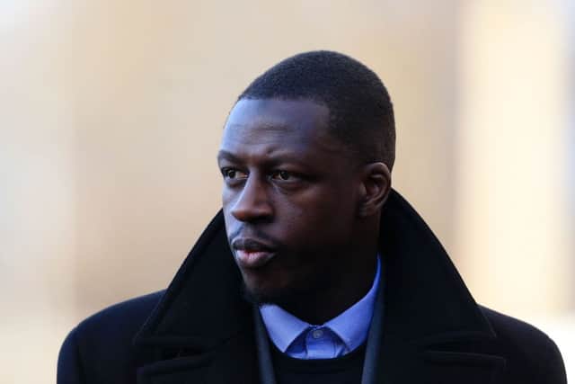 Manchester City and France footballer Benjamin Mendy has been acquitted of seven charges. Credit: LINDSEY PARNABY/AFP via Getty Images