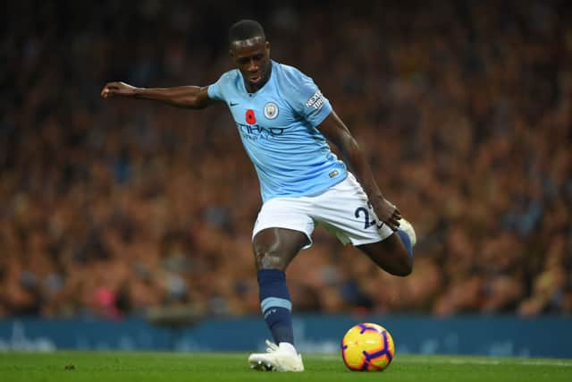 Benjamin Mendy playing for Manchester City. Credit: Mike Hewitt/Getty Images