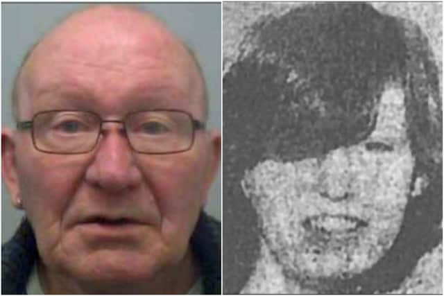 Denis McGrory (left) who murdered teenager Jacqui Montgomery (right) nearly 50 years ago, has been jailed for life with a minimum term of 25 years and 126 days (Photos: PA Media)