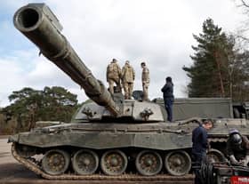Challenger 2 tanks are the UK’s principal battle tank (image: AFP/Getty Images)