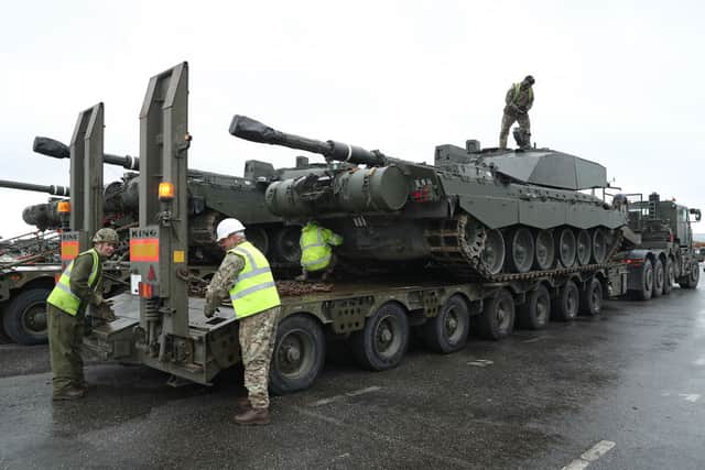 The UK’s move to supply Challenger 2 tanks (pictured) could force other NATO allies to follow suit (image: Getty Images)