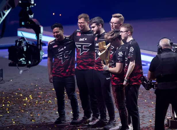<p>Players of Faze Clan pictured after winning the finals of the World Championship of the Counter-Strike-Global Offensive’ first person shooter computer game, Sunday 22 May 2022 in Antwerp. Picture: VAN ACCOM/BELGA MAG/AFP via Getty Images</p>