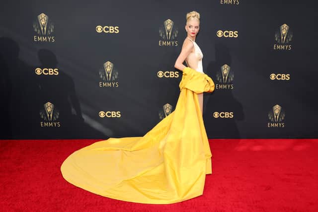 Anya Taylor-Joy was already a fan of yellow back in 2021. (Photo by Rich Fury/Getty Images)