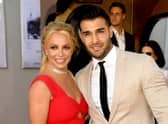 Britney Spears and her husband Sam Asghari at the premiere of Sony Pictures’ “One Upon A Time...In Hollywood” in 2019 (Photo: Getty Images)
