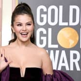 Selena Gomez has hit back at body-shamers after her appearance on the red carpet at the Golden Globers 2023.  (Photo by Jon Kopaloff/Getty Images)