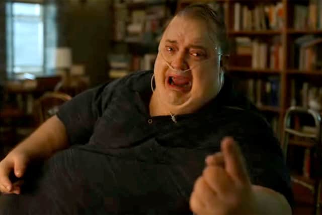Brendan Fraser in The Whale, plays a man who is struggling with obesity and depression. 