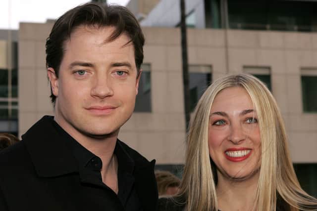 Brendan Fraser and wife Afton Smith at the 2005 premiere of "Crash"  (Photo: Getty Images)