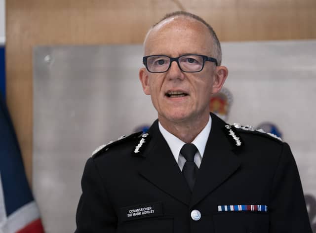 Sir Mark Rowley, commisioner of the Met Police, has apologised to victims of David Carrick after the former police officer admitted to 49 sexual offences. (Credit: PA)