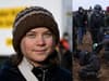 Greta Thunberg: climate activist detained by police during anti-coal protest in Luetzerath, Germany 
