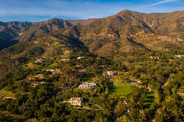 An aerial view of Montecito. (Photo by DAVID MCNEW / AFP) (Photo by DAVID MCNEW/AFP via Getty Images)