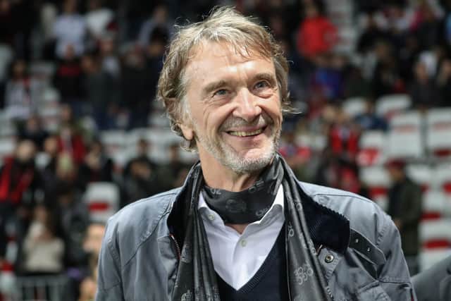 Sir Jim Ratcliffe at a football match between OGC Nice  and Paris Saint-Germain  at Allianz Riviera stadium in Nice on October 18, 2019. (Valery HACHE / AFP) (Photo by VALERY HACHE/AFP via Getty Images)