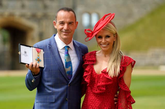 Martin Lewis is married to fellow TV personality Lara Lewington. (Getty Images)
