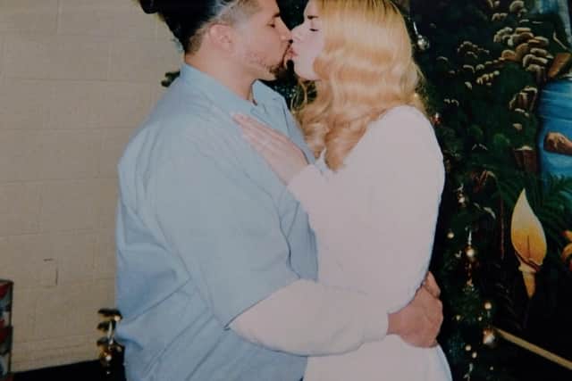 Gemma Vasquez marries Leonel Vasquez, a convicted rapist, at prison in Virginia where he is serving a 20-year sentence. Credit: Gemma Vasquez / SWNS