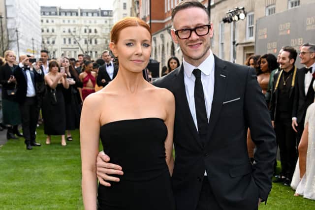 Stacey Dooley and Kevin Clifton attend The Olivier Awards 2022 with MasterCard at the Royal Albert Hall on April 10, 2022 in London, England. (Photo by Jeff Spicer/Getty Images for SOLT)