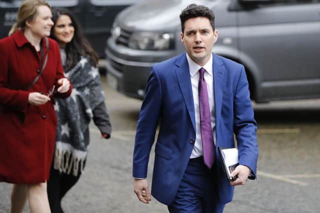 Rail minister Huw Merriman admitted that the cost of the strikes outweighed the cost of meeting unions’ pay demands (Photo credit should read TOLGA AKMEN/AFP via Getty Images)