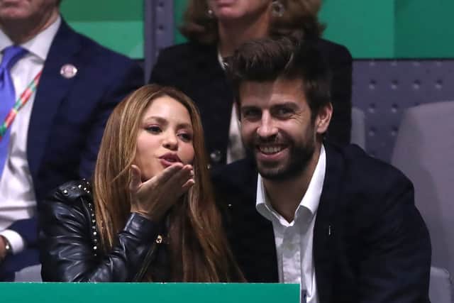 In happier times, Shakira and Piqué in 2019
