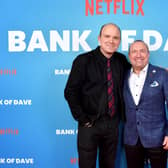 Rory Kinnear and Dave Fishwick at the Bank of Dave world premiere