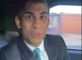 Prime Minister Rishi Sunak has been filmed allegedly breaking the law in a video clip posted to social media. (Credit: Twitter)