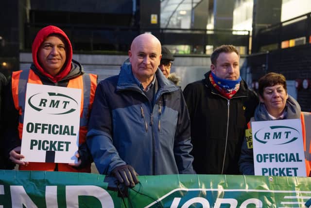 RMT boss Mick Lynch said the union would consider the new package before deciding whether to put it to its members (Photo by Carl Court/Getty Images)