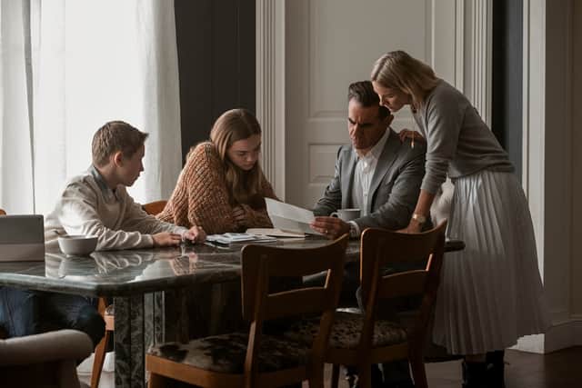 The Brannock family receive a letter in Netflix’s The Watcher (Photo: Eric Liebowitz/Netflix)