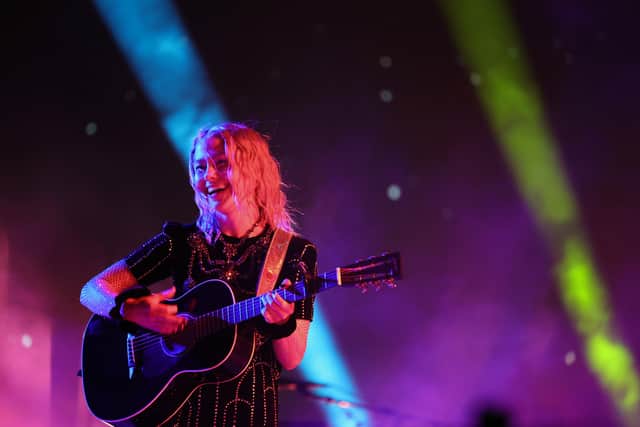 Phoebe Bridgers performs on the Outdoor Theatre stage during the 2022 Coachella Valley Music And Arts Festival on April 22, 2022 (Credit: Getty Images)