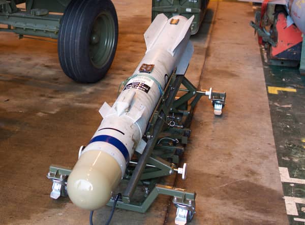 A Brimstone missile being prepared for deployment to Syria at RAF Marham in Norfolk in 2015 (Photo: PHILIP COBURN/AFP via Getty Images)